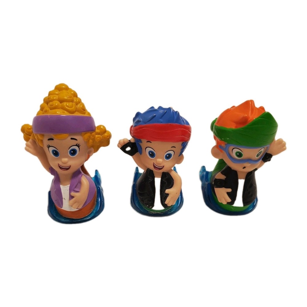 Bubble Guppies Roll N Go Sliders Replacement 3 Figures Lot A Fisher Price